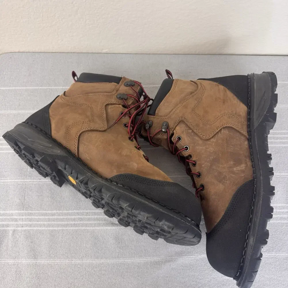 Red Wing Burnside 6 Inch Waterproof Safety Toe Work Boots 2410 Leather Brown 11